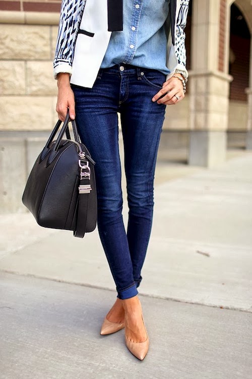 pumps with jeans